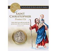 Saint Christophe magnétique/Sticky plaque de tableau de bord ~ Medal (aimant de réfrigérateur)