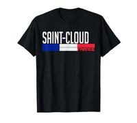Saint-Cloud Drapeau France Fierté de la Ville française T-Shirt