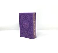 Saint Coran (14 x 19 cm) avec pages Arc-en-ciel (Rainbow) - Bilingue (fr/ar) - Couverture Daim violet