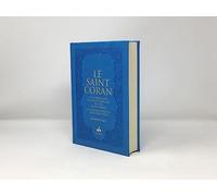 Saint Coran (17 x 24 cm) Phonétique (fr/ar/phonétique) - Couverture Daim Bleu Ciel