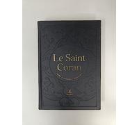 Saint Coran - Arabe franCais phonEtique - cartonnE - Grand Format (17 x 24) - Noir - dorure