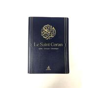 Saint Coran Arabe français phonétique souple (13 x 17 cm) - Bleu nuit