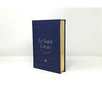 Saint Coran Arabe Français Phonétique cartonné (17 x 24 cm) - Bleu nuit - Or