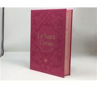 Saint Coran avec pages arc-en-ciel Edition bilingue français-arabe, Couverture daim rose - Collectif - Albouraq - broché - Livre