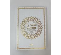 Saint Coran Bilingue Cartonné (14 X 19 Cm) - Blanc - Dorure