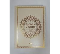 Saint Coran Bilingue cartonné grande écriture (A4 : 20 x 28) - Beige