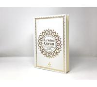 Saint Coran Bilingue cartonné grande écriture (A4 : 20 x 28) - Blanc
