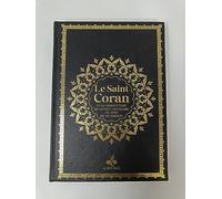 Saint Coran - Bilingue grande Ecriture (arabe,franCais) - Grand format (A4 : 20x28) - Noir - dorure