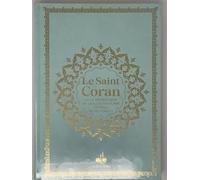 Saint coran bilingue grande Couverture Vert Clair-Doré sur Tranche, Édition bilingue français-arabe - REVELATION REVELATION - Albouraq - cartonné - Livre