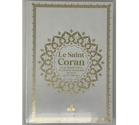 Saint coran bilingue grande Édition bilingue français-arabe, Couverture Blanc, Arc en ciel, Grande écriture - REVELATION REVELATION - Albouraq - cartonné - Livre
