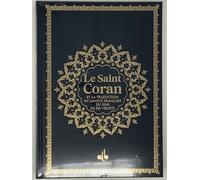 Saint coran bilingue grande Édition bilingue français-arabe, Couverture Noir, Grande écriture - REVELATION REVELATION - Albouraq - cartonné - Livre