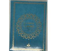 Saint coran bilingue grande Édition bilingue français-arabe, Couverture Turquoise, Arc en ciel, Grande écriture - REVELATION REVELATION - Albouraq - cartonné - Livre