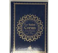 Saint Coran Édition bilingue français-arabe, Couverture Bleu nuit, Or, Grande écriture - REvElation - Albouraq - cartonné - Livre