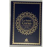 Saint Coran Édition bilingue français-arabe, Couverture Bleu - REvElation - Albouraq - broché - Livre