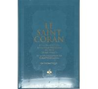 Saint coran (le) - (ar-fr-ph) Édition bilingue français-arabe, Couverture Turquoise, Or, Phonétique - REVELATION REVELATION - Albouraq - cartonné - Livre