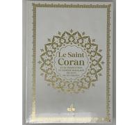Saint coran (le) - bilingue gr Édition bilingue français-arabe, Couverture Blanc, Arc en ciel, Grande écriture - REvElation - Albouraq - cartonné - Livre