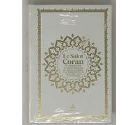 Saint Coran phonétique (13 x 17 cm) - (ar-fr-ph) - Couverture Daim blanc