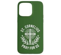 Saint Cornelius Pray for Us Patron Saint des Agriculteurs et des Animaux Coque pour iPhone 15 Pro Max