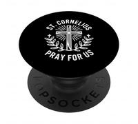 Saint Cornelius Pray for Us Patron Saint des Agriculteurs et des Animaux PopSockets PopGrip Adhésif