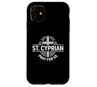 Saint Cyprien de Carthage priez pour Nous Dévotion catholique Coque pour iPhone 11