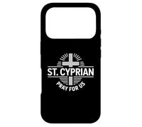 Saint Cyprien de Carthage priez pour Nous Dévotion catholique Coque pour iPhone 17 Pro