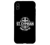 Saint Cyprien de Carthage priez pour Nous Dévotion catholique Coque pour iPhone XS Max