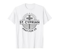 Saint Cyprien Prie pour Nous Patron catholique Saint Dévotion T-Shirt