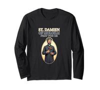 Saint Damien de Molokai Père Catholique Saint Hawaii Lèpre Manche Longue