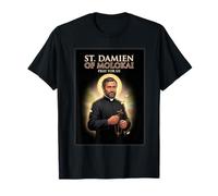 Saint Damien de Molokai Père Catholique Saint Hawaii Lèpre T-Shirt