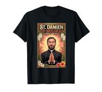 Saint Damien de Molokai Père Catholique Saint Hawaii Lèpre T-Shirt