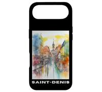 Saint-Denis Aquarelle : France Urban, Paris Suburb Art Coque pour iPhone Air