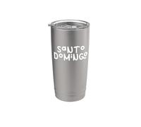 Saint-Domingue République dominicaine Gobelet isotherme en acier inoxydable double paroi