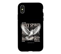Saint-Esprit Colombe de la Foi chrétienne Galates 5:16 Verse biblique Coque pour iPhone X/XS