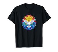 Saint-Esprit Colombe Louange Jésus Pentecôte Coloré Saint Esprit T-Shirt