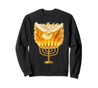 Saint-Esprit Feu Menorah Shavouot Pentecôte Sweatshirt