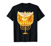 Saint-Esprit Feu Menorah Shavouot Pentecôte T-Shirt