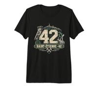 Saint Étienne 42 Loire Ville Industrie Verts T-Shirt Haut de Gamme