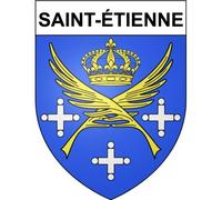 Saint-étienne 42 ville Stickers blason autocollant adhésif - Taille : 8 cm