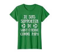 Saint Etienne Foot Enfant Humour Cadeau Supporter Drôles T-Shirt, Femme, Vert Kelly, XS