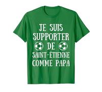 Saint Etienne Foot Enfant Humour Cadeau Supporter Drôles T-Shirt, Homme, Vert Kelly, L