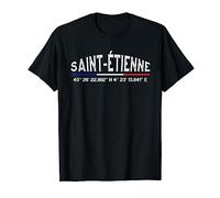 Saint-Étienne France Coordonnées GPS T-Shirt