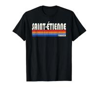 Saint-Étienne France Retro 70s 80s Style T-Shirt Graphique avec Valeur