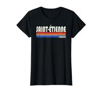 Saint-Étienne France Retro 70s 80s Style T-Shirt Graphique avec Valeur