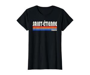 Saint-Étienne France Retro 70s 80s Style T-Shirt Graphique avec Valeur