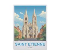 Saint-Étienne Loire，Puzzle Jigsaw 1000 Pièces, Puzzle en Bois Adulte Jouets Anime Puzzles Difficiles, Puzzle Intéressant Jouets（75x50cm）-GM59