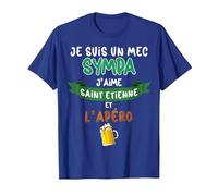 Saint Etienne Mec Sympa Supporter Bière Foot Homme T-Shirt