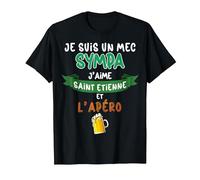 Saint Etienne Mec Sympa Supporter Bière Foot Homme T-Shirt