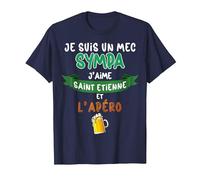 Saint Etienne Mec Sympa Supporter Bière Foot Homme T-Shirt