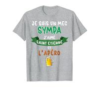 Saint Etienne Mec Sympa Supporter Bière Foot Homme T-Shirt