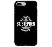 Saint Etienne Priez pour Nous Saint Martyr catholique Coque pour iPhone 7 Plus/8 Plus